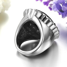 Bague En Quartzite Et Titane Exagérée, Complète Selon Les Spécifications