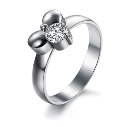 Bien Connu Pour Sa Bague Féminine En Titane De Haute Qualité Avec Strass