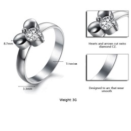 Bien Connu Pour Sa Bague Féminine En Titane De Haute Qualité Avec Strass