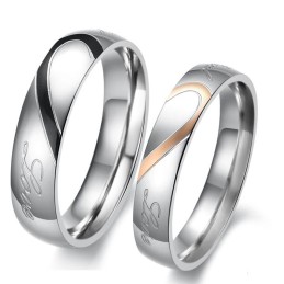 Bague En Titane De Qualité Fiable Pour Les Amoureux