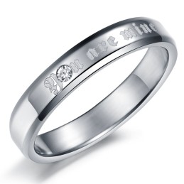 Bague En Titane Exquise Et Stable Pour Les Amoureux