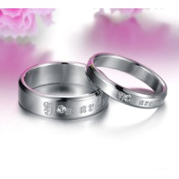 Bague En Titane Exquise Et Stable Pour Les Amoureux