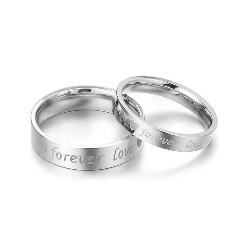 Bague Classique En Titane D'Excellente Qualité Pour Les Amoureux
