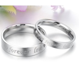 Bague Classique En Titane D'Excellente Qualité Pour Les Amoureux