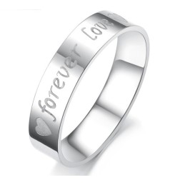 Bague Classique En Titane D'Excellente Qualité Pour Les Amoureux