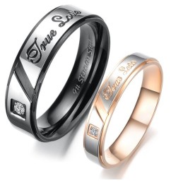 Bague En Titane Pour Les Amoureux, Performance Fiable Et Affection
