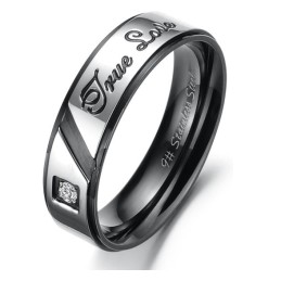 Bague En Titane Pour Les Amoureux, Performance Fiable Et Affection