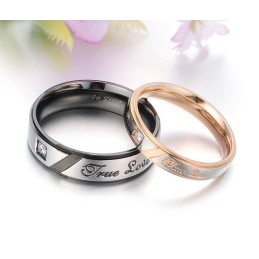 Bague En Titane Pour Les Amoureux, Performance Fiable Et Affection