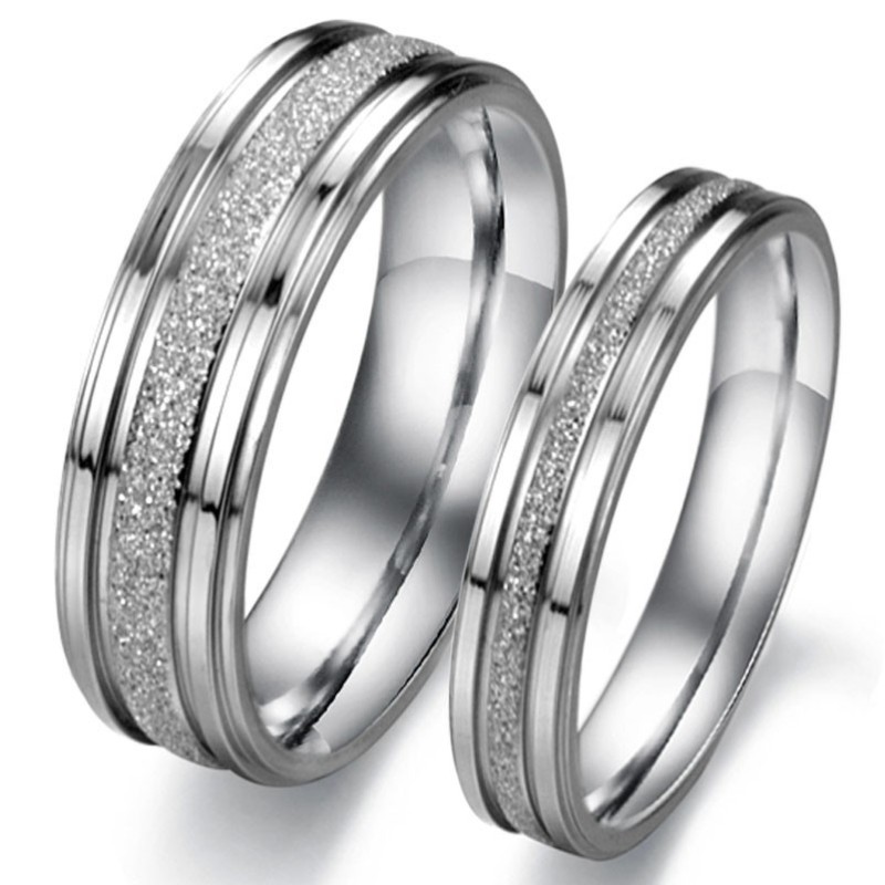 Bague En Titane Et Perles De Sable Pour Amoureux Bague En Titane Et Perles De Sable Pour Amoureux