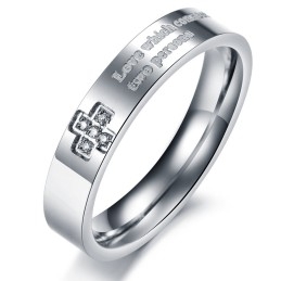 Bague En Titane Avec Strass Pour Amoureux, Vendue Dans Le Monde Entier
