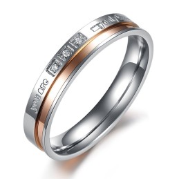 Bague En Titane De Qualité Fiable Pour Les Amoureux