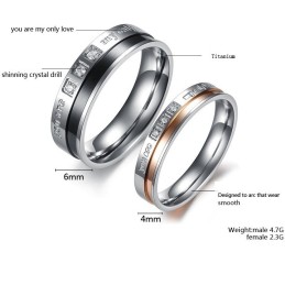 Bague En Titane De Qualité Fiable Pour Les Amoureux