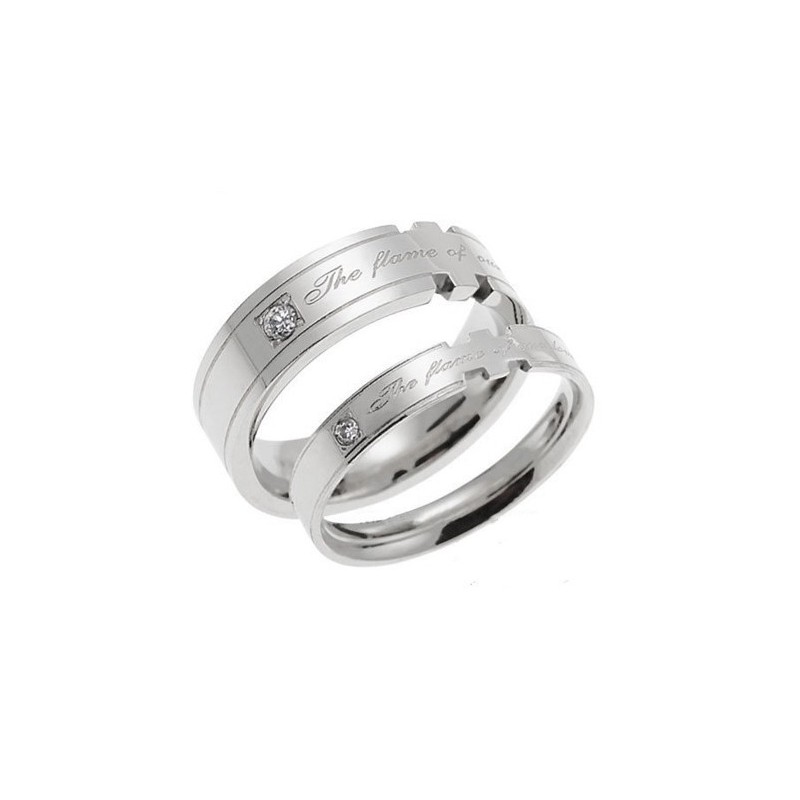 Bague En Titane De Qualité Stable Pour Les Amoureux
