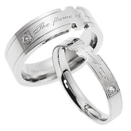 Bague En Titane De Qualité Stable Pour Les Amoureux