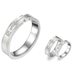Bague En Titane De Qualité Stable Pour Les Amoureux