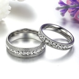 Bague En Titane Et Perles De Sable Pour Amoureux