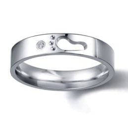 Bague En Titane De Renommée Mondiale Pour Les Amoureux