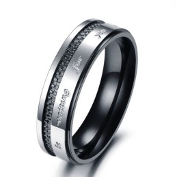 Pour Une Excellente Réputation Au Pays Et À L'Étranger, Une Bague En Titane Pour Les Amoureux