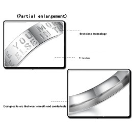 Bague En Titane Blanc D'Excellente Qualité Pour Les Amoureux