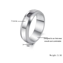 Bague En Titane Pur Pour Homme De Haute Qualité