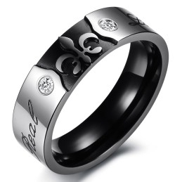 Bague En Titane Décorative De Qualité Fiable Pour Les Amoureux
