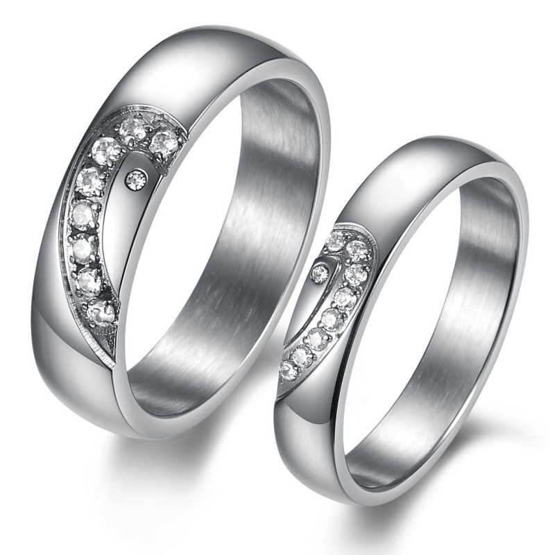 Bague En Titane Durable Pour Les Amoureux Bague En Titane Durable Pour Les Amoureux