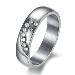 Bague En Titane Durable Pour Les Amoureux