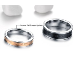 Bague En Titane Pour Amoureux, Qualité Et Quantité Garanties