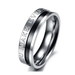 Bague En Titane Complète Pour Amoureux