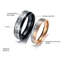 La Reine De La Bague En Titane De Qualité Pour Les Amoureux