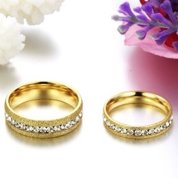 Bague En Titane Et Perle De Qualité Stable Pour Les Amoureux