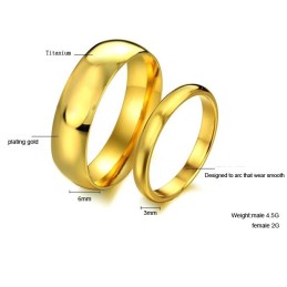 Bague En Titane De Haute Qualité Pour Les Amoureux
