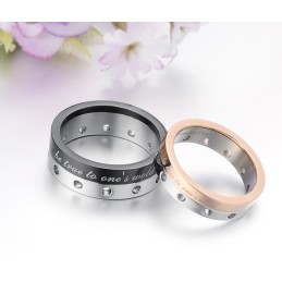 Bague En Titane De Qualité Stable Pour Les Amoureux