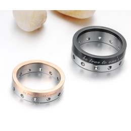 Bague En Titane De Qualité Stable Pour Les Amoureux