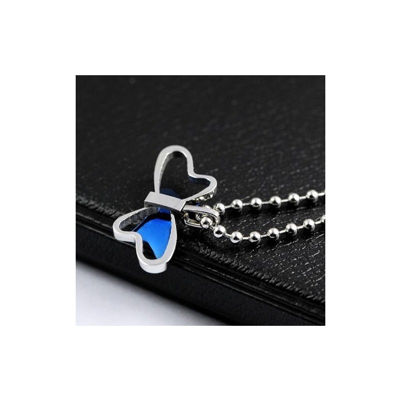 Collier Pendentif Papillon En Titane, Gracieux Et Exquis