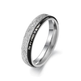 Bague En Titane Noir Aux Performances Fiables Pour Les Amoureux