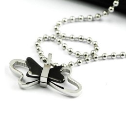 Collier Pendentif Papillon En Titane, Gracieux Et Exquis
