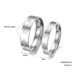Bague En Titane Pour Amoureux, Performance Fiable Et Élégante