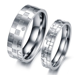 Bague Puzzle En Titane Pour Amoureux, Vendue Dans Le Monde Entier