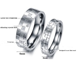 Bague Puzzle En Titane Pour Amoureux, Vendue Dans Le Monde Entier