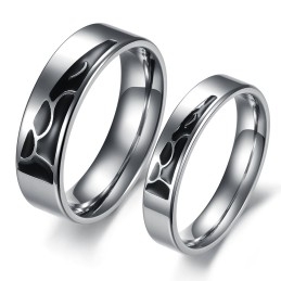 Bague En Titane De Qualité Stable Pour Les Amoureux