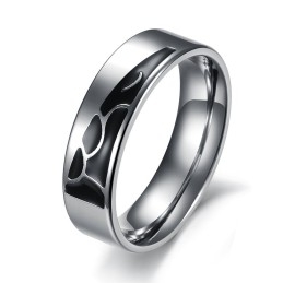 Bague En Titane De Qualité Stable Pour Les Amoureux