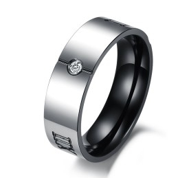 Bague En Titane À Chiffres Romains Pour Les Amoureux, Performance Fiable