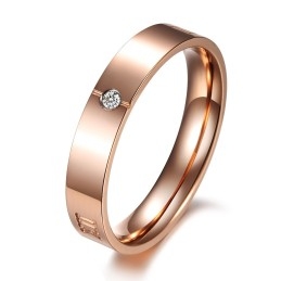 Bague En Titane À Chiffres Romains Pour Les Amoureux, Performance Fiable