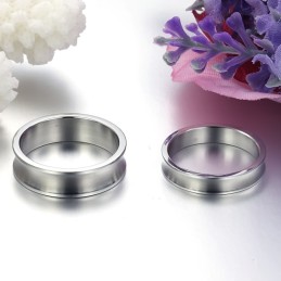La Reine De La Bague Simple En Titane De Qualité Pour Les Amoureux