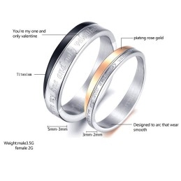 La Reine De La Bague Créative Alternative En Titane De Qualité Pour Les Amoureux