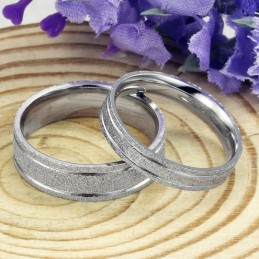 Bague En Titane Durable Et Résistante Aux Rayures Pour Les Amoureux