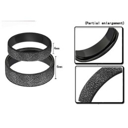 Bague En Titane Noir De Qualité Supérieure Pour Les Amoureux