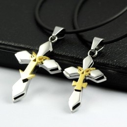 Pendentif Et Collier En Titane Pour Couple Tendance (Une Paire)