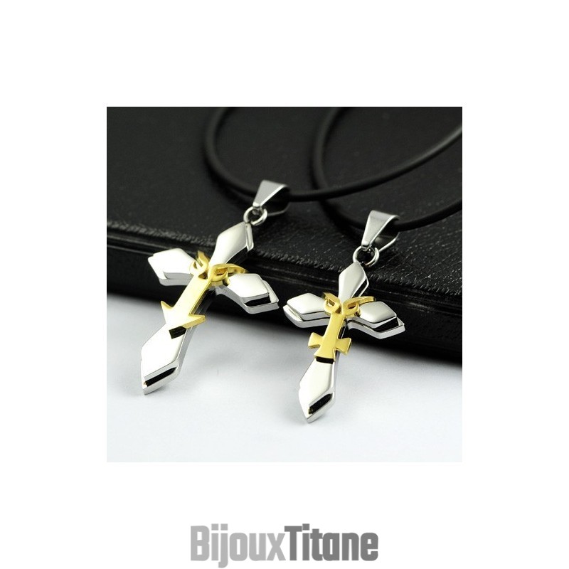 Pendentif Et Collier En Titane Pour Couple Tendance (Une Paire) Pendentif Et Collier En Titane Pour Couple Tendance (Une Paire)